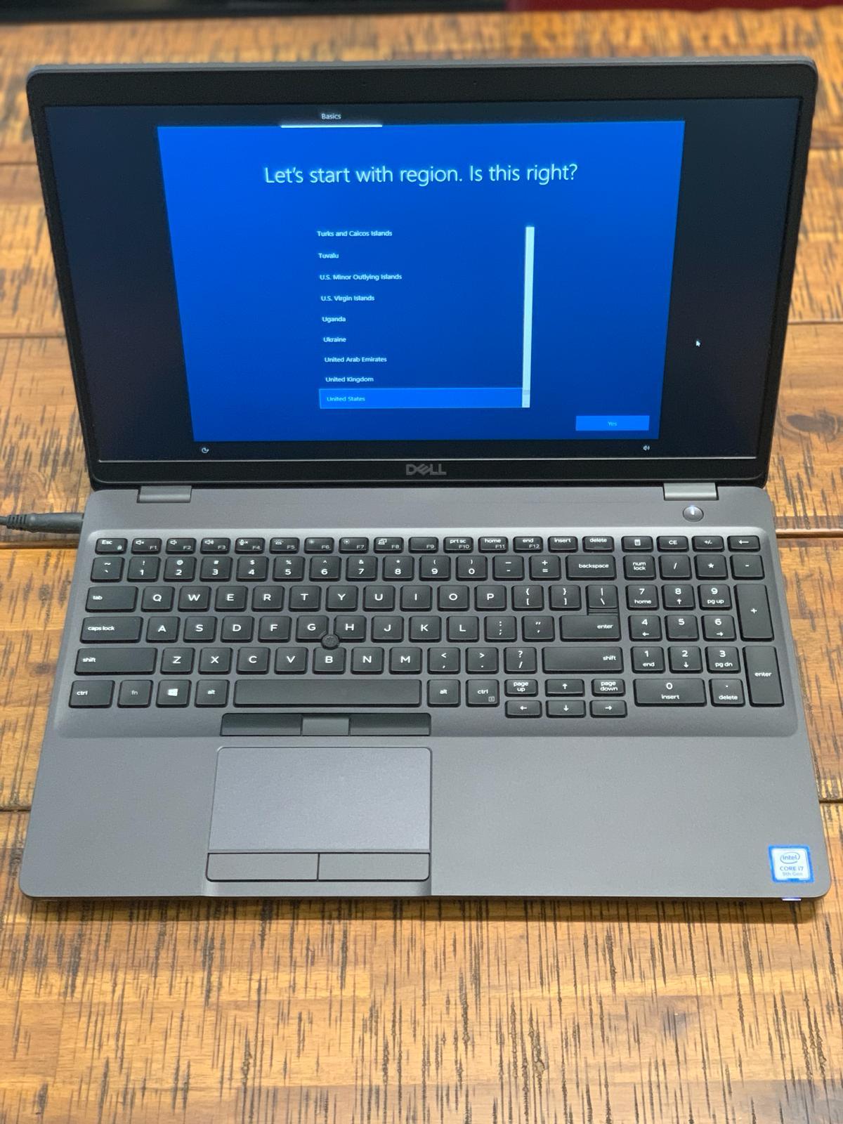 Lote de 10 piezas |Dell Precision 3541 Notebook| 15.6-in FHD| No Webcam| Intel Core i7 6 Core| 16 GB RAM |512 GB SSD