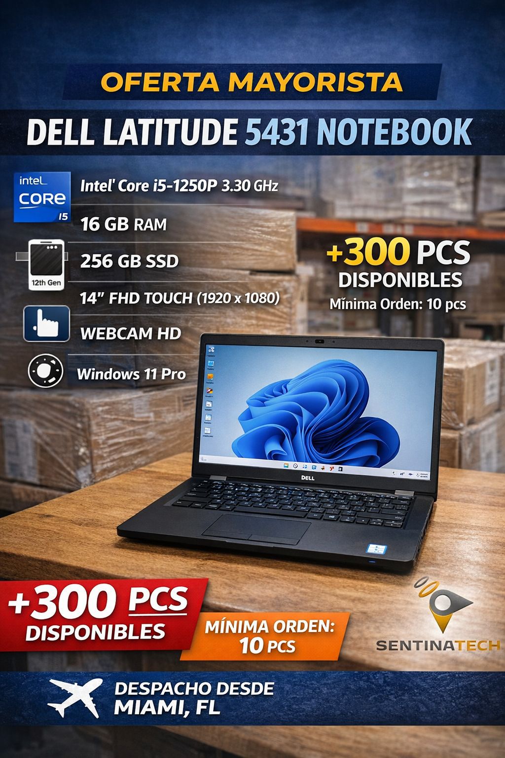 Dell Latitude 5431 14" FHD Touch | Core i5-1250P | 16GB RAM | 256GB SSD | Windows 11 Pro | Refurbished | Promosemana