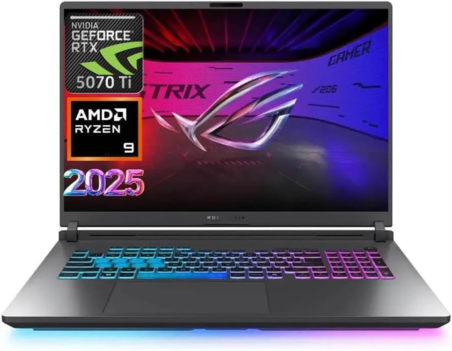 ASUS ROG Strix G16 16" 165Hz Ryzen 9 8000HX 16GB 1TB RTX 5070 Ti WIN11 – Nuevo