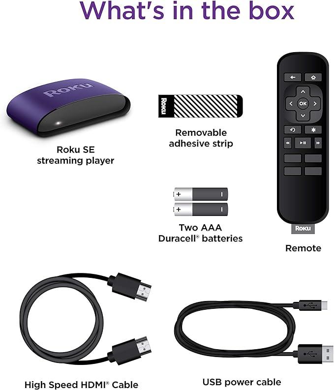 Roku LE HD Streaming Media Player with High Speed HDMI Cable and Simple Remote -set of 10