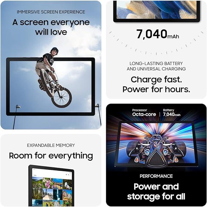 SAMSUNG Galaxy Tab A8 10.5" Tablet 32GB Wi-Fi Gray -set of 10