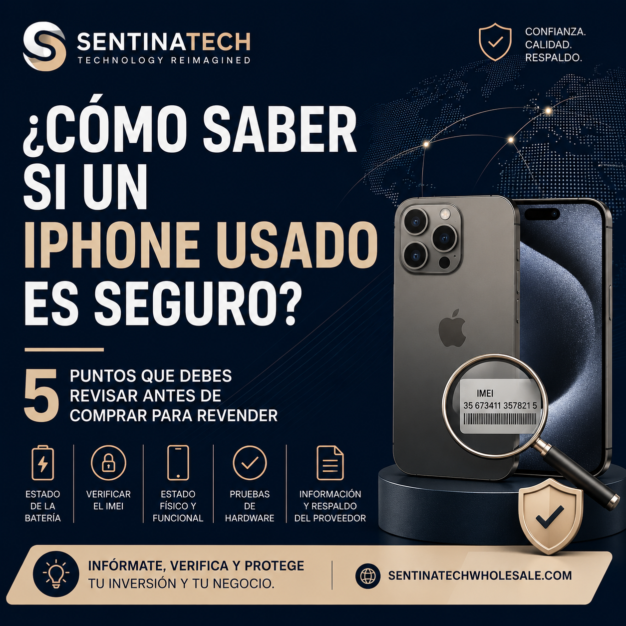 ¿CÓMO SABER SI UN IPHONE USADO ES SEGURO?