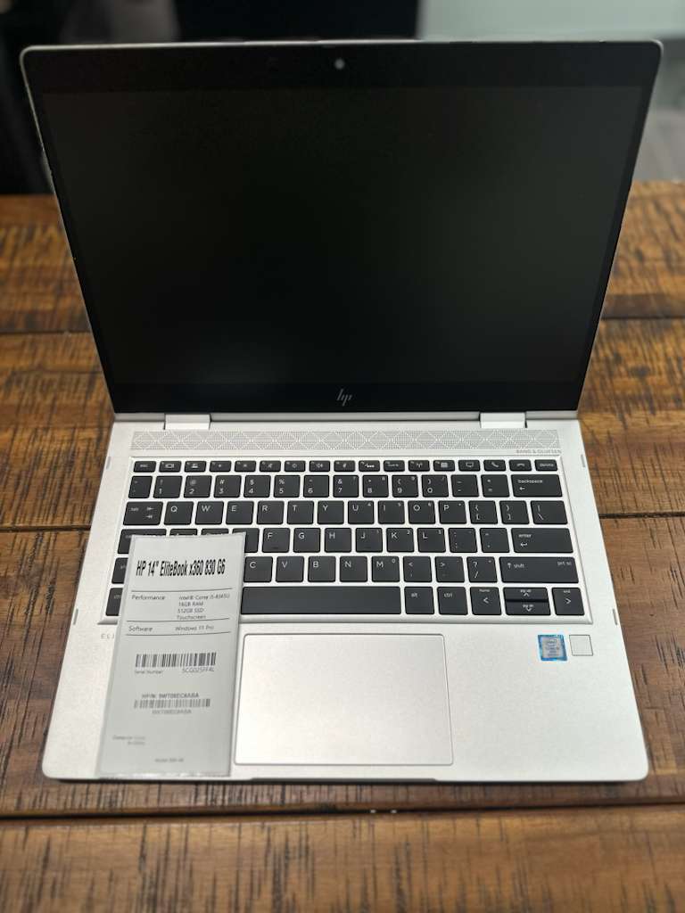 HP EliteBook x360 830 G6 13.3-in FHD Intel Core i5-8365U 1.6GHz, 16GB RAM, 512GB SSD, Windows 11 Pro 64Bit, CAM Touch -Renewed