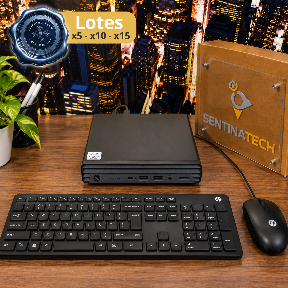 HP EliteDesk 800 G6 Desktop Mini | Core i5-10500 | 16GB RAM | 512GB SSD | Windows 11 Pro | Refurbished by Dell| Promosemana