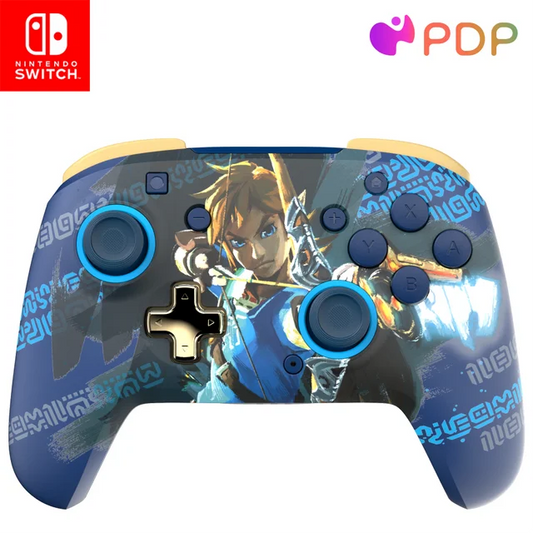 PDP REMATCH GLOW Wireless Controller for Nintendo Switch Blue - Set of 10